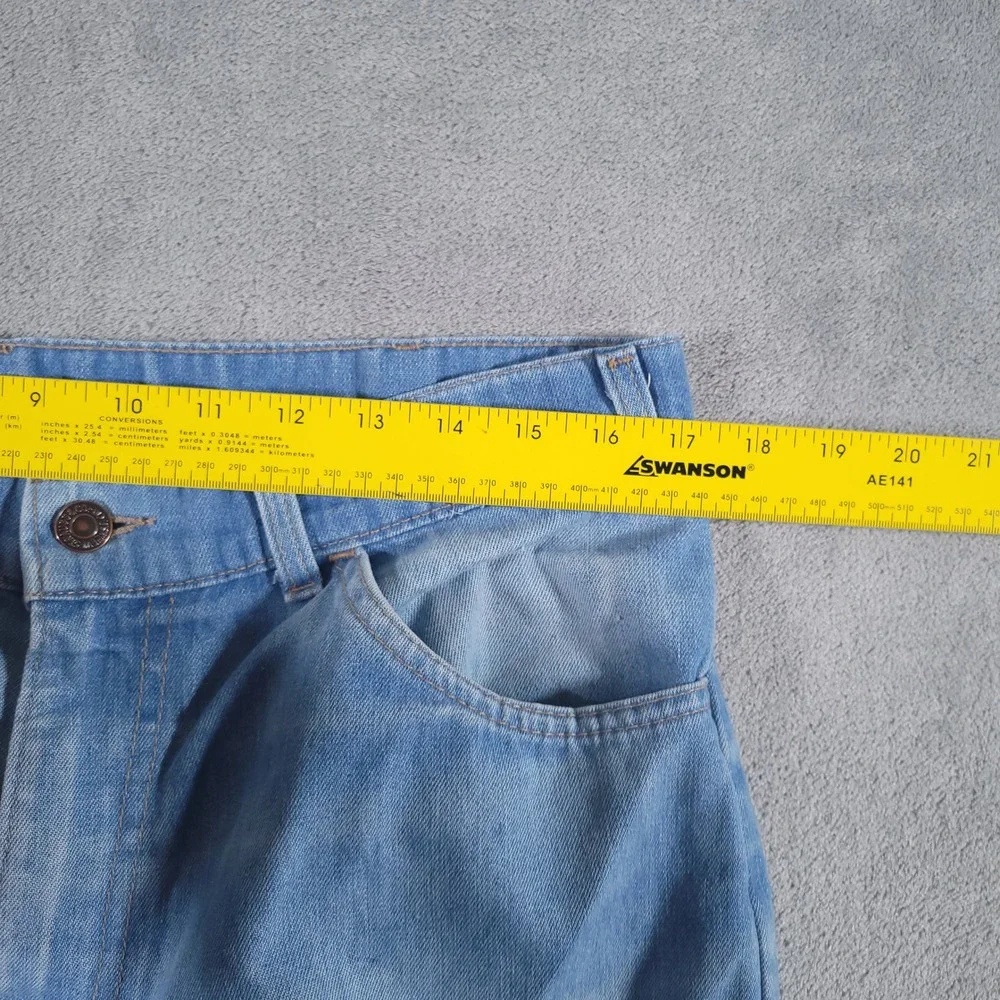 Levi's Jeans Men 34x27 Blue Skosh More Comfort Vintage 80s Orange Tab Straight